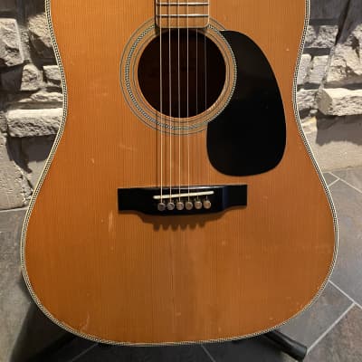 Aria Pro  PW-45 Acoustic Guitar Made in Japan 1970's Blond image 4