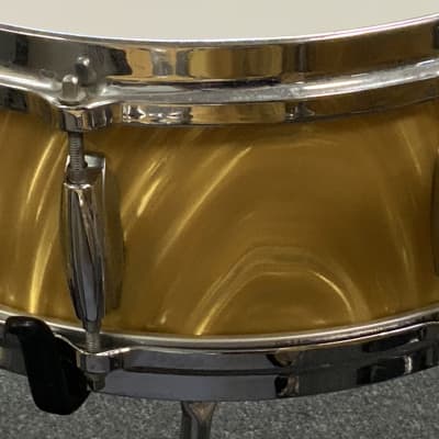 Gretsch 12/14/20/5.5 Progressive Jazz 60s drum set gold satin flame. MINT! image 5