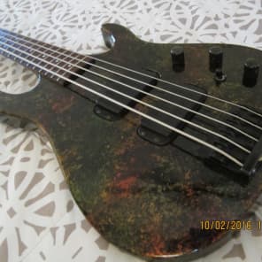 Hamer Chaparral  5 String Bass USA  1992 Iridescent Reverse Headstock W/Original Case image 8