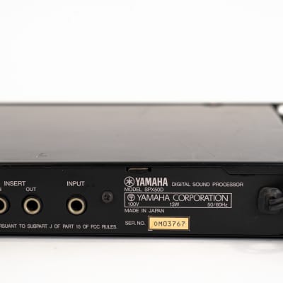 Yamaha SPX50D Digital Sound Processor Multi-Effect Rackmount image 6