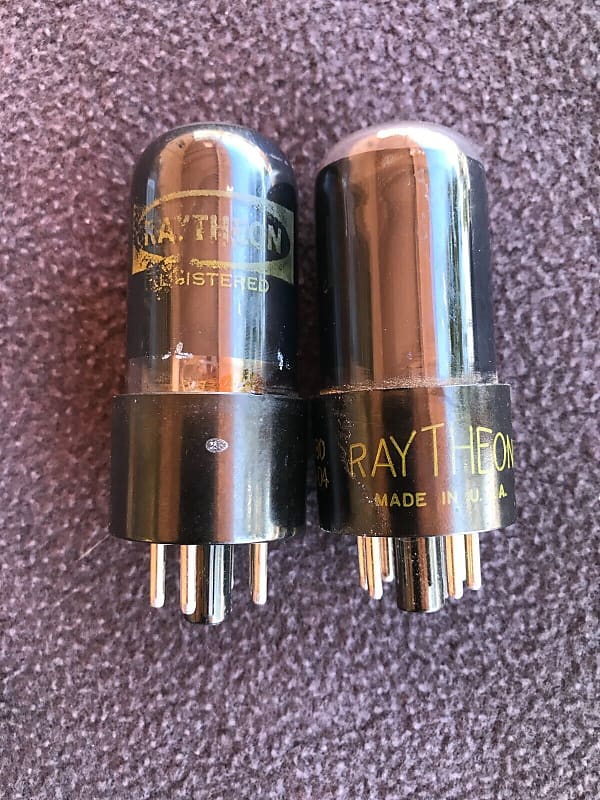 Lot (2) Vintage MATCHED 6V6 GT & GTA Tubes RAYTHEON Made In | Reverb