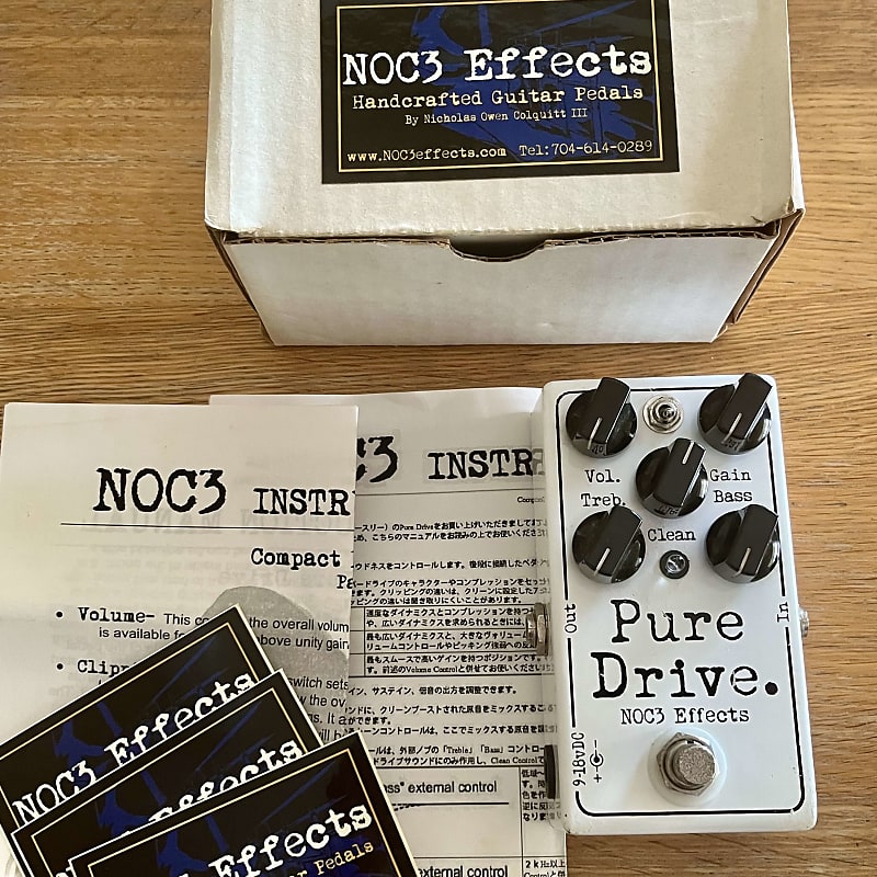 ギター NOC3 Effects Pure Drive NOC3 Effects Pure Drive Overdrive Pedal - YouTube
