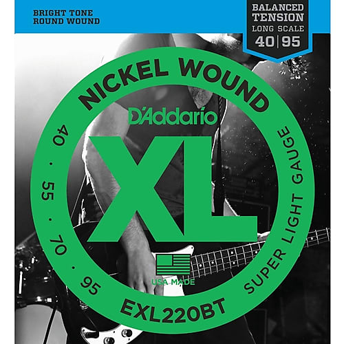 D'Addario EXL220BT Balanced Tension Bass Strings, .045 - .095 image 1