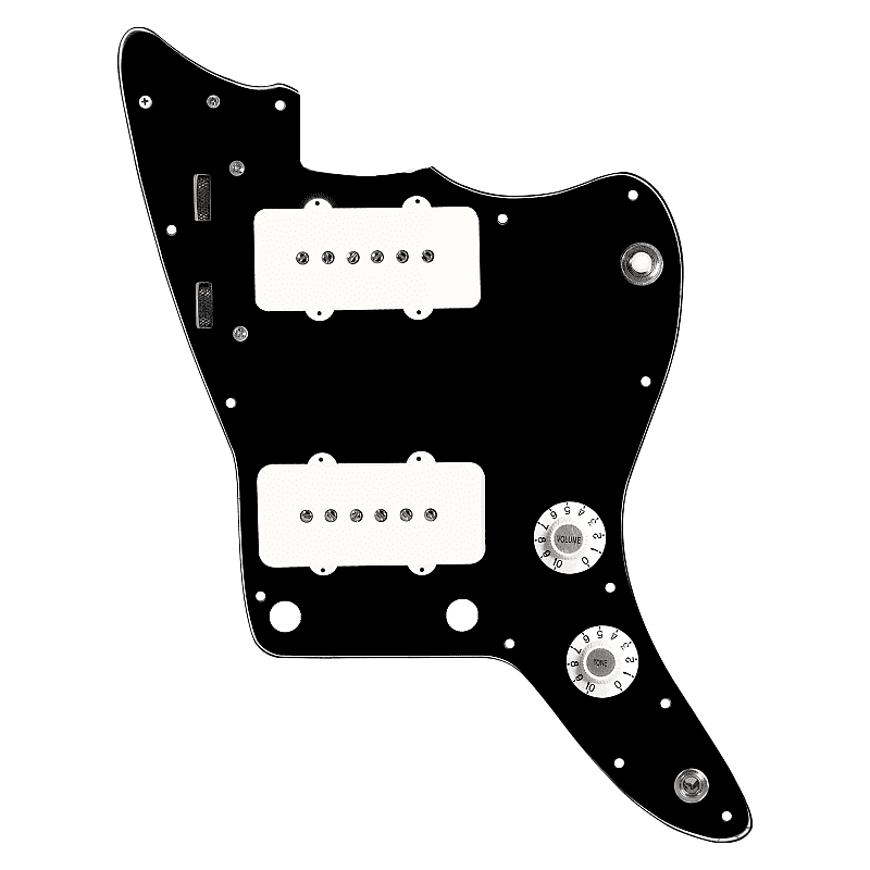 920D Custom Upgraded Jazzmaster Vintage Loaded Pickguard White / Black image 1
