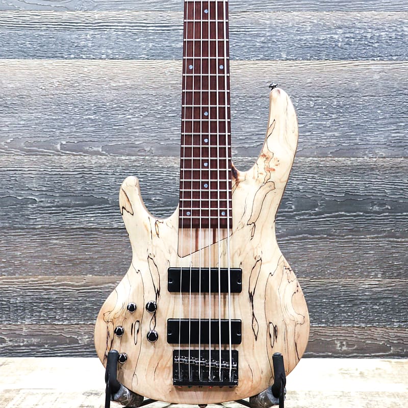 ESP LTD B-206SM Natural Satin Spalted Maple Top Left-Handed | Reverb