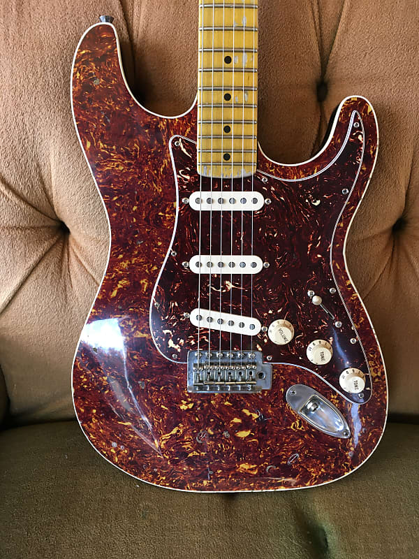 Guitar Mill Custom pine reliced stratocaster brown | Reverb