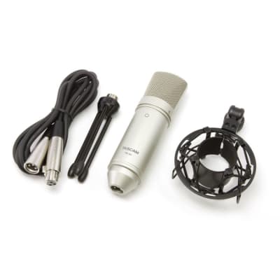 Tascam - TM-80 - Studio Recording Condenser Microphone & Shock Mount + Stand image 5