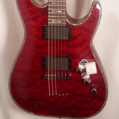 new Schecter Model 1788 Diamond Series Hellraiser C-1 black cherry electric guitar with case for sale