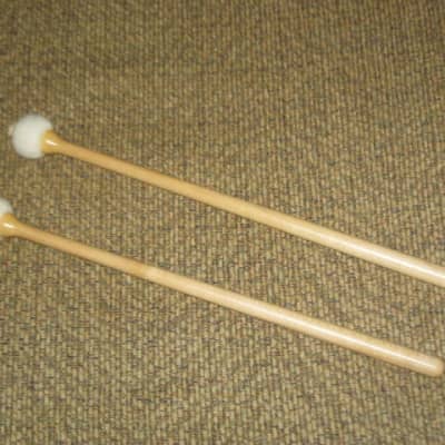 ONE pair new old stock Regal Tip 601SG, GOODMAN # 1, TIMPANI MALLETS HARD, inner wood core covered with first quality white damper felt, hard rock maple haandles / shaft (includes packaging) image 17