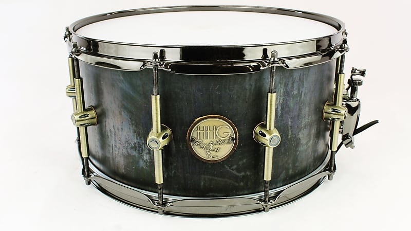 HHG Drums 14x7 Raw Plate Steel Snare, Oxide Patina image 1