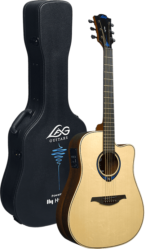 Lag THV30DCE | HyVibe Smart Guitar with Bearclaw Solid Sitka Spruce Top. New with Full Warranty! image 1