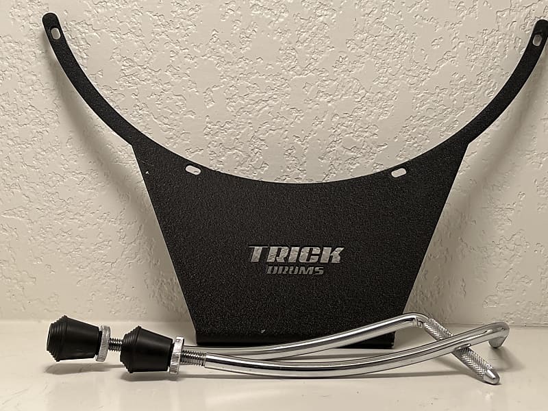 Trick Drums 16” Floor Tom to Bass Drum Conversion Kit Black Reverb