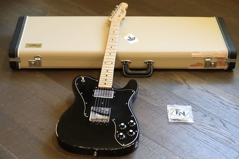 MINTY! Riggio Custom Guitars Tango Deluxe Tele Style Relic Black + OHSC