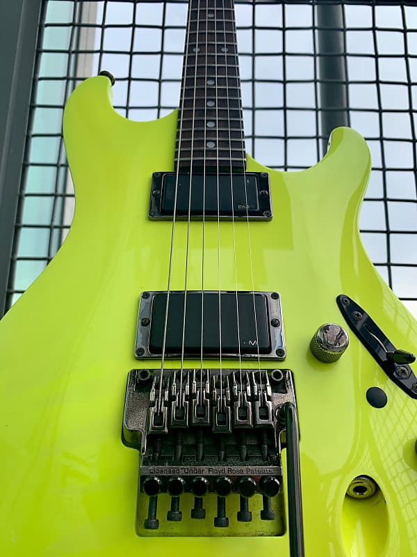 Ibanez 540S Saber Vintage 1988 Guitar Desert Yellow Upgraded EMG Pickups  Frank Gambale Signed | Reverb