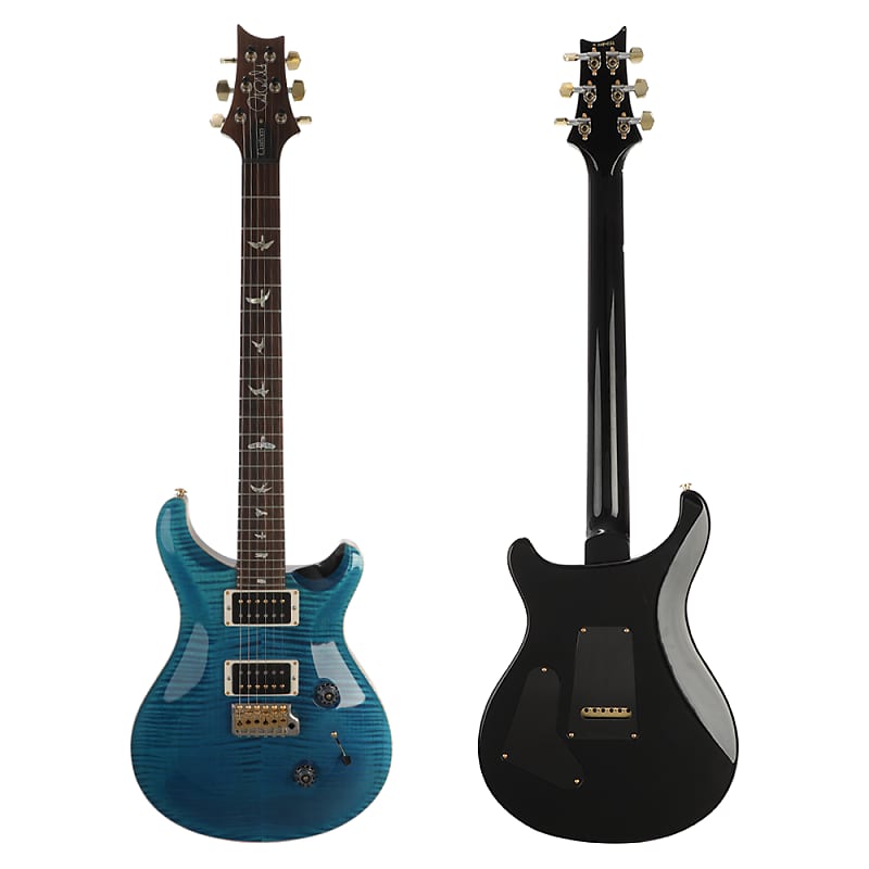 PRS Custom 24 10 Top Electric Guitar - Custom Blue Matteo