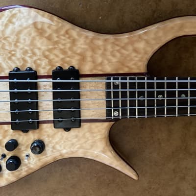 Michael Dolan Custom 5-String Electric Bass, pre-2013 Blond image 2