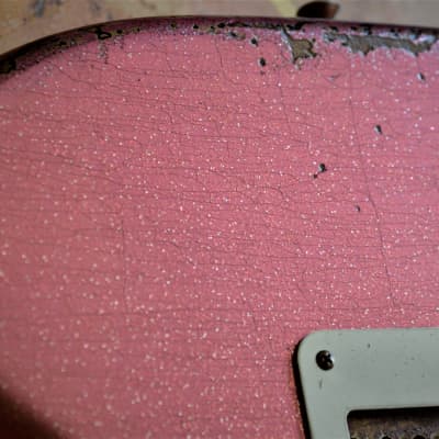 American Fender Custom Stratocaster Relic Nitro Faded Pink Sparkle image 15