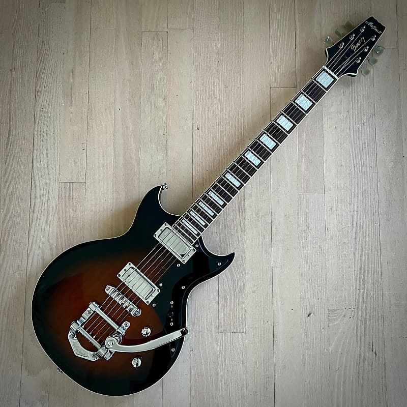 Aria Pro II 212-MK2 - Bowery-Doublecut with Bigsby - Special NAMM Show  Promo Model, Brown Sunburst (Rare finish)