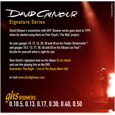 GHS GBDGG David Gilmour Pink Floyd Electric Guitar Strings image 2