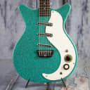 Used Danelectro Double-Cut Select-O-Matic, Green Sparkle