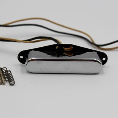 1990's Vintage Fender Telecaster Neck Single-Coil Pickup Chrome USA Tele image 7