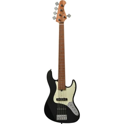 Bacchus WJB5-580/R-Act-BLK5-String Black Active Bass | Reverb