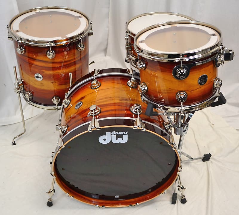 DW 22/13/16/6.5" Santa Monica Series  Drum Set - Rare Padouk #1 Of 1 image 1