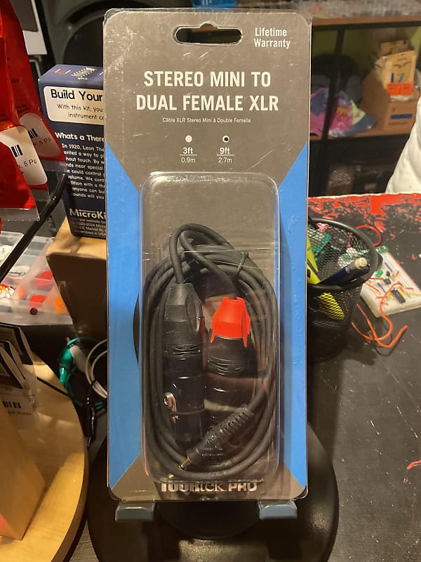 tourtek mini to dual female xlr image 1
