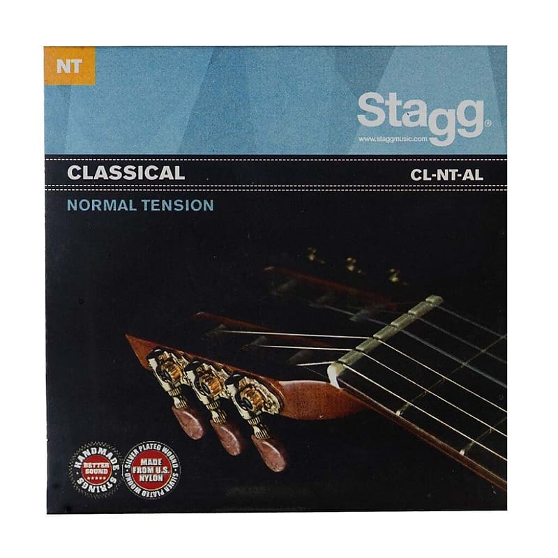 Stagg Cl-nt-al Nylon/silver Plated Wound Set Of Strings For Classical Guitar image 1
