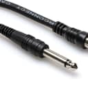 Hosa CPR105 Unbalanced Interconnect 1/4" TS to RCA 5 Foot