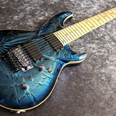 G-Life Guitars G-Phoenix Custom Ⅶ Stardust Blue Moon [7 string][Made in Japan][IKE011] image 2