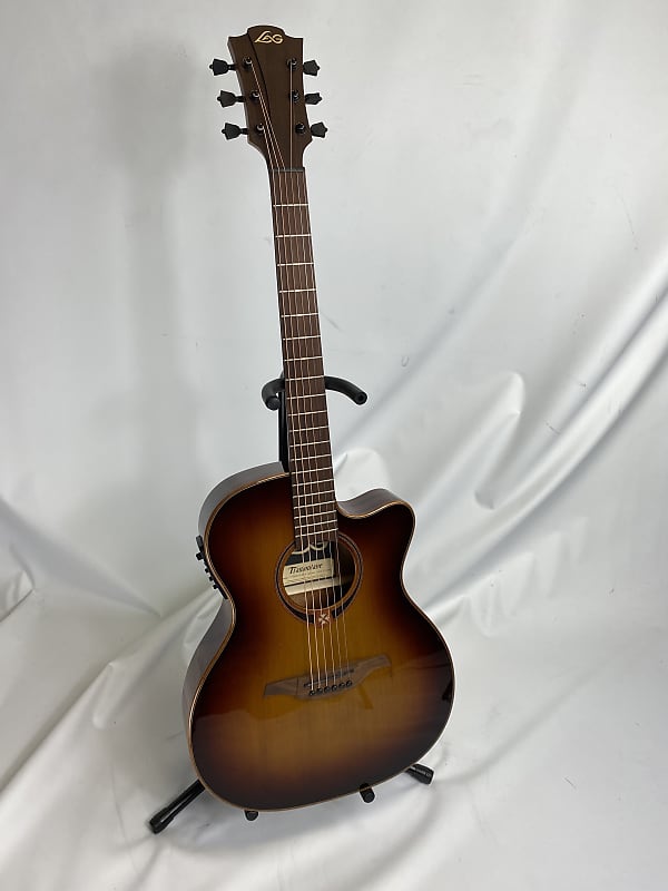 LAG TRAMONTANE 118 T118ASCE-BRS Acoustic Electric Guitar | Reverb