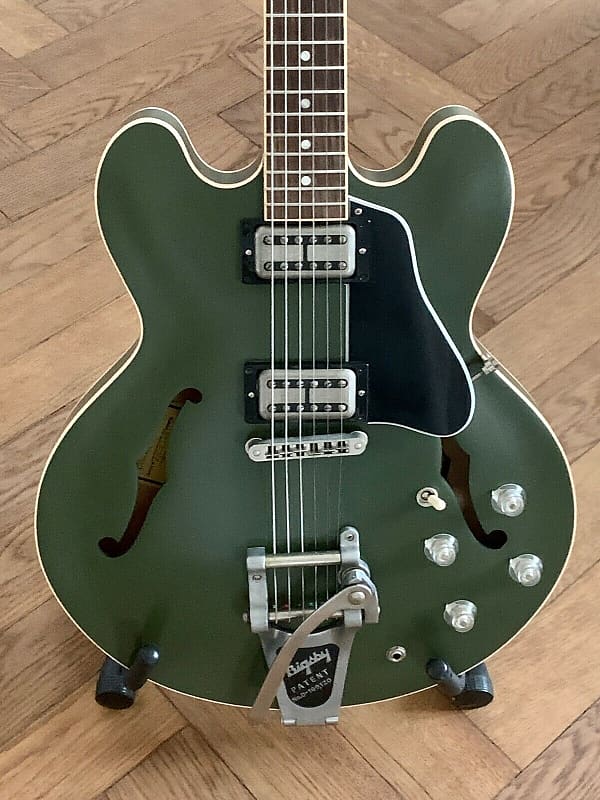 Gibson Chris Cornell ES-335 Tribute-olive drab green 2018 Olive drab green image 1