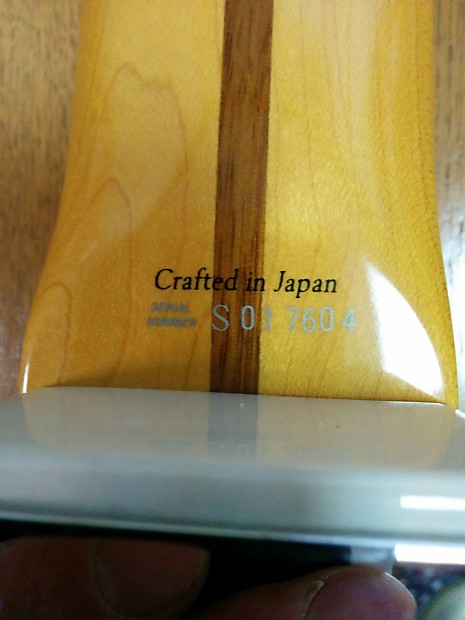 Fender Japan S0-serial Stratocaster crafted in Japan 2006-8