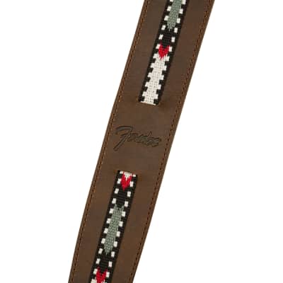 Fender Paramount Acoustic Leather Strap, Brown image 2