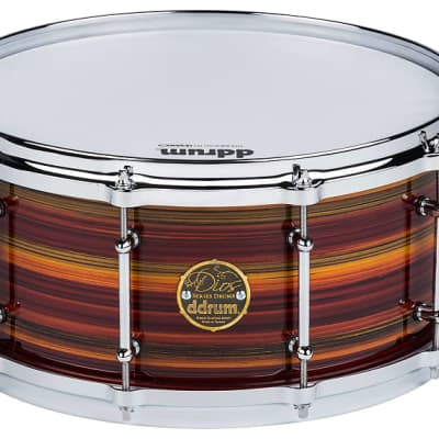 ddrum Dios 6.5 x 14 Maple Zebra Lacquer Snare | Reverb