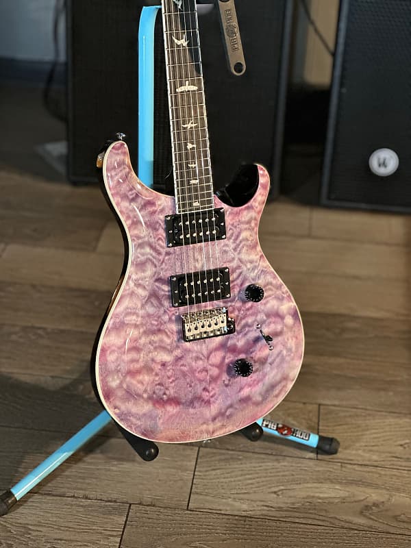 PRS SE Custom 24 Quilt, Violet W/ Free Shipping & Gig Bag