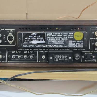 JVC VR-5511 Japan Made Stereo Receiver w Mag Phono in & Wood Case - Ready For Power Amp - Preamp out image 10