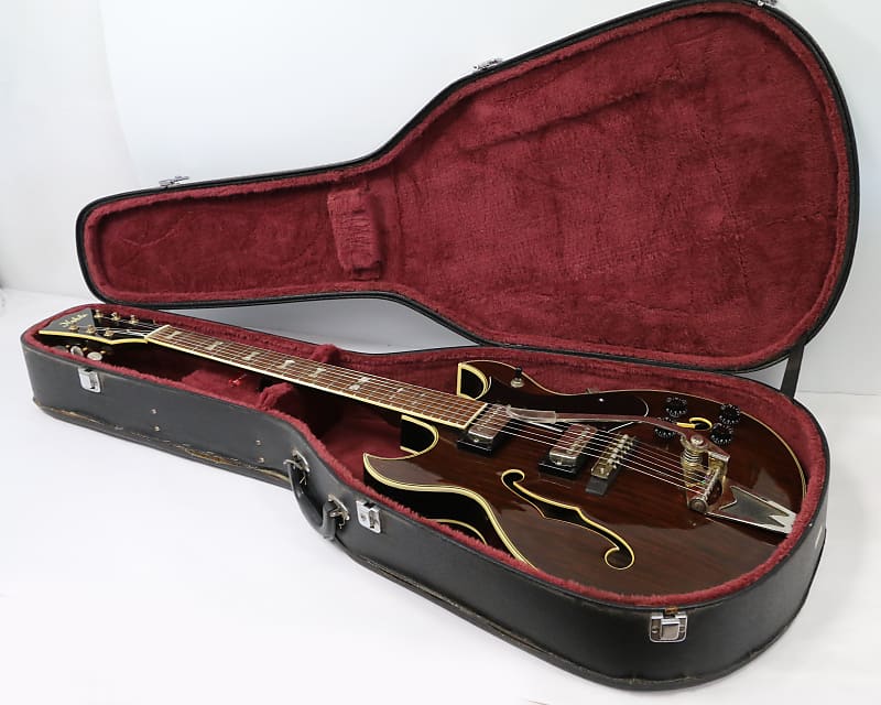 Noble EG680-2RG Hollowbody Electric Guitar w/ Case 1960s Vintage Korea Norma Tiesco SET-UP! image 1