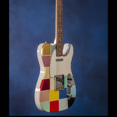 Fender Color Chart Telecaster 2021 - Olympic White with Fender 'Multi-Color Chart' top image 11