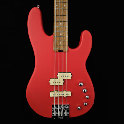 Charvel 2B Late 80s - Ferrari Red PJ Bass Guitar w/ Case