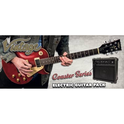 Vintage V10 Coaster Series Electric Guitar Pack ~ Wine Red image 12
