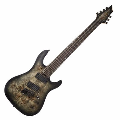 Cort KX507MSSDB KX Series 5PC Maple & Purple Heart Neck 7-String Multiscale Electric Guitar w/Hard Case for sale
