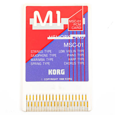 Korg M1 MSC-01 - Memory Sound Card for Korg M1 Series with Plastic Case