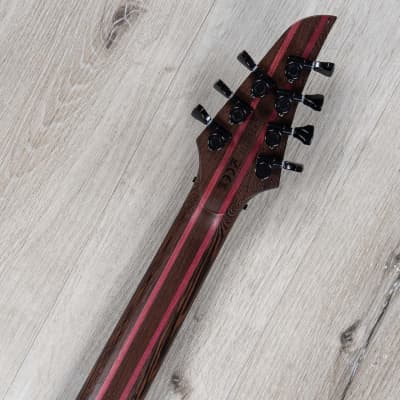 Mayones Duvell Elite Pro 7 Guitar, 7-String, Ebony Fretboard, Trans Black Satin image 9