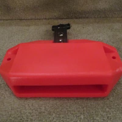 Latin Percussion Large Red Mountable Percussion  Block, Wood Block Tone - Mint! image 4