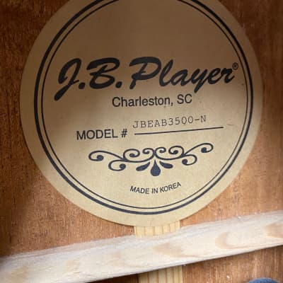 JB Player JBEAB3500 Medium-Scale Acoustic Bass - Natural - Hard Case INCLUDED image 8