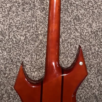 B.C. Rich warlock nj neckthru series electric guitar Floyd rose Sunburst image 14