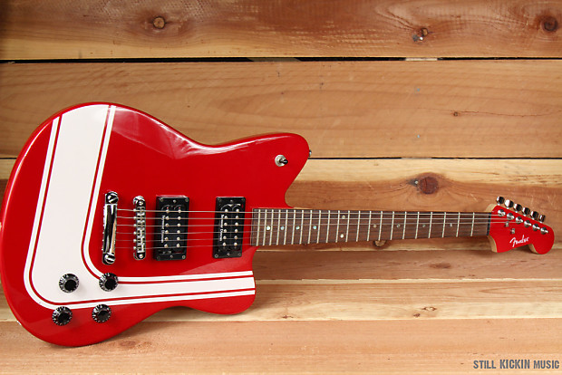 FENDER TORONADO GT HH rare offset model Racing Stripe Red