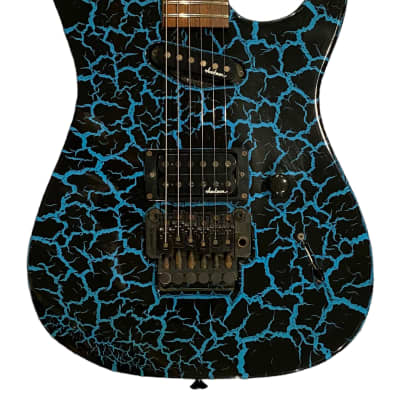 Charvel DK-85-SH  Circa 1989 1990 - Blue Crackle - Japanese Domestic Market Only - Made in Japan - MIJ - w/OHSC image 1